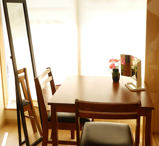 リラックスできる環境